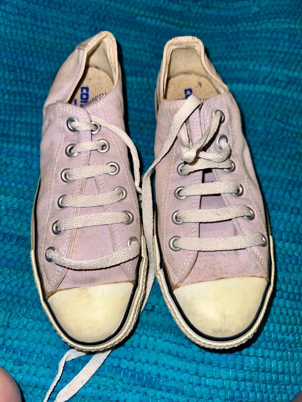 VINTAGE LAVENDER CONVERSE CHUCK TAYLOR MADE IN USA SNEAKERS 5/7